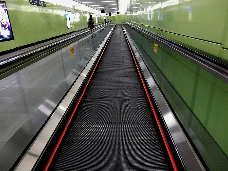 Automatic Walkway In Hong Kong Photograph By Clement Tsang