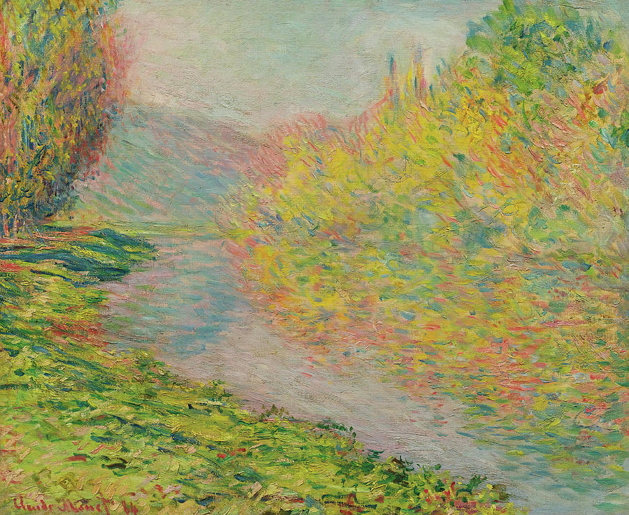 Automne A Jeufosse Painting by Claude Monet