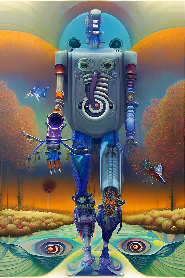 Autonomous Samirbot 7 Digital Art by Crispr Art - Fine Art America