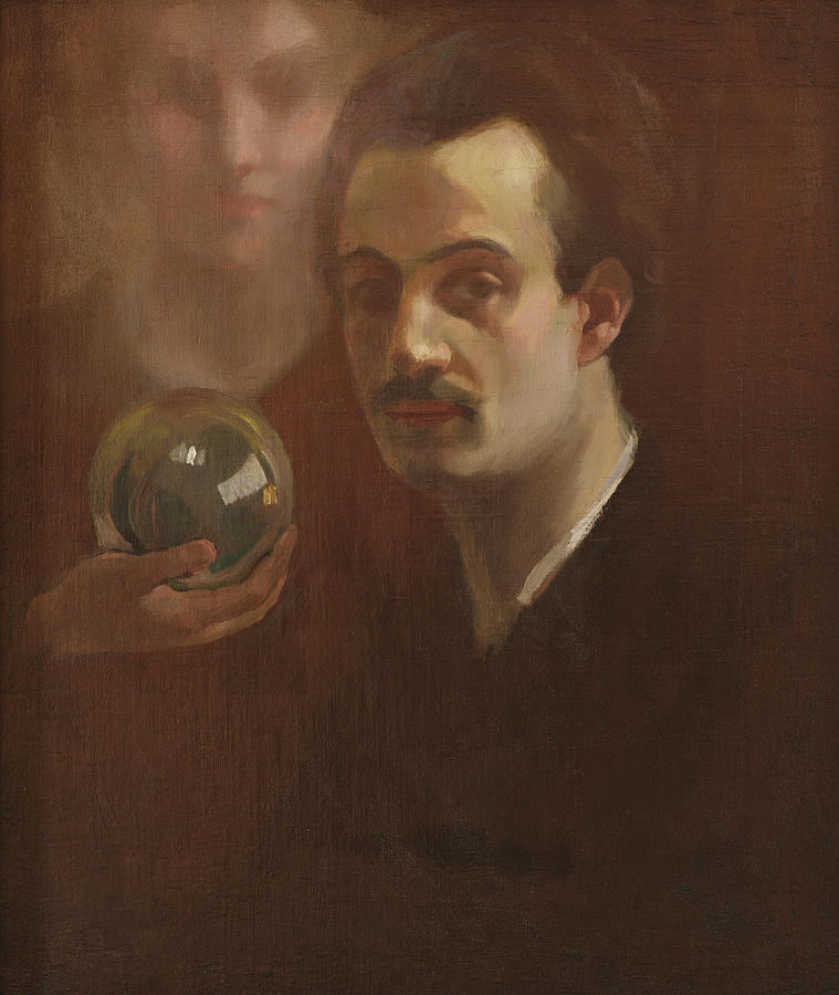 Autorretrato y Musa Painting by Kahlil Gibran - Fine Art America