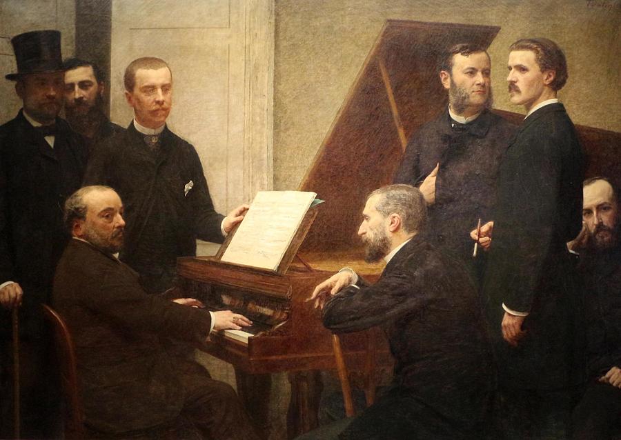 Autour du piano Around the Piano Painting by Henri Fantin- Latour | Pixels