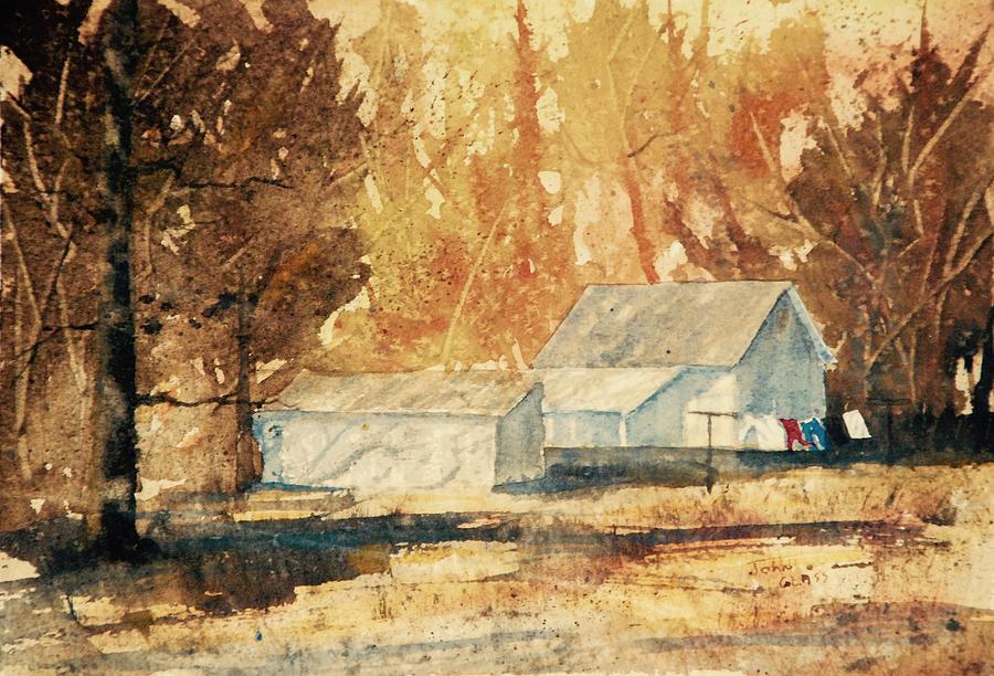 Autumn Wash Painting by John Glass