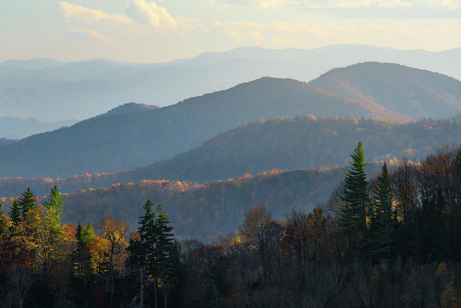Autumn Afternoon in the Smokies Photograph by Kristen Wilkinson