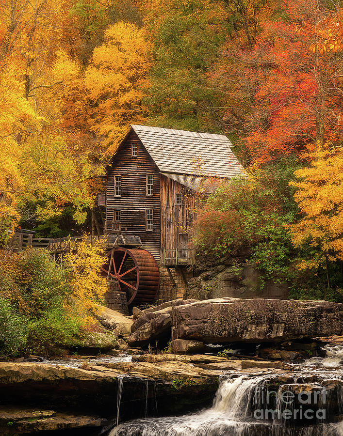 Autumn around a grist mill Photograph by Izet Kapetanovic