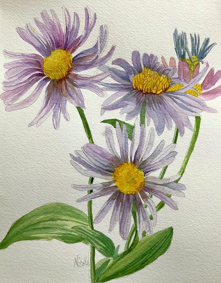 Autumn Asters Painting