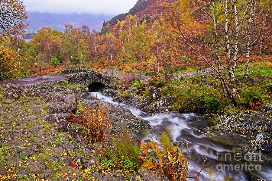 Autumn at Ashness Bridge Lake District Photograph by Martyn Arnold