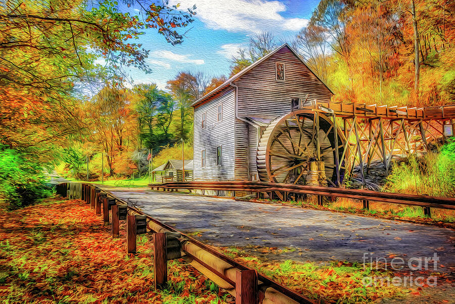 Autumn at Bush Mill in Southwest Virginia Photograph by Shelia Hunt