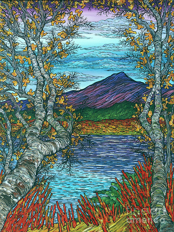 Autumn at Chocorua Painting by Tracy Levesque