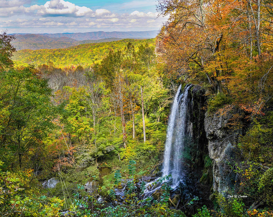 Autumn at Falling Spring Falls Photograph by Dale R Carlson