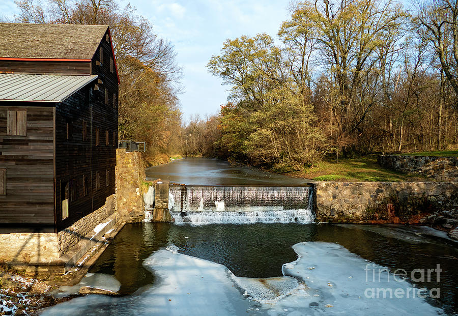 Autumn at Grist Mill in Iowa Photograph by Sandra Js