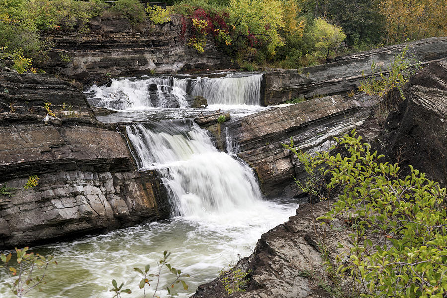 Autumn at Hogs Back Falls Photograph by Michael Russell