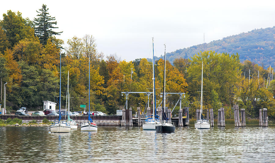 Charlotte Photograph - Autumn At Lake Champlain Ferry Pier, Charlotte, Vermont by Felix Lai