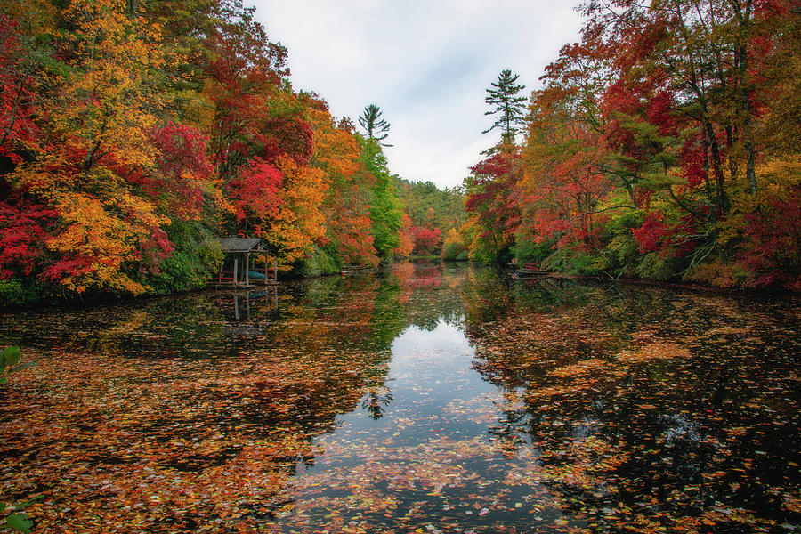 Autumn at Lake Sequoyah Photograph by Robert J Wagner Autumn at Lake Sequoyah Photograph by Robert J Wagner