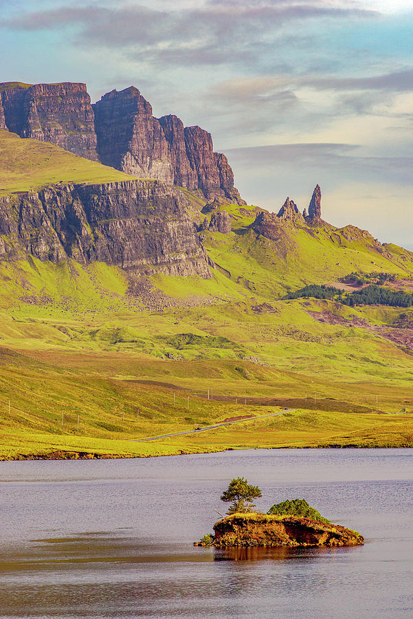 Autumn at Loch Leathan under the Old Man of Storr Photograph by Dubi Roman