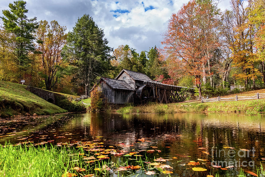 Autumn at Mabry Mill Photograph by Kelly Nowak