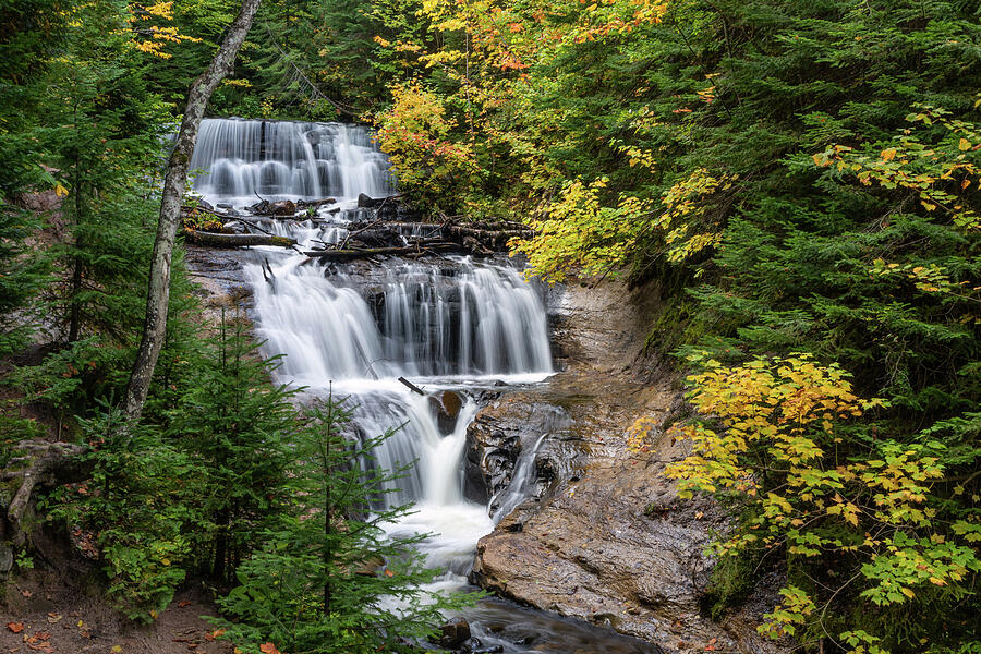 Autumn at Sable Falls Photograph by Robert Carter Autumn at Sable Falls Photograph by Robert Carter