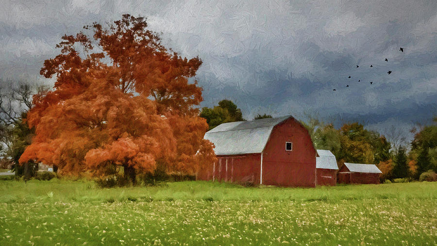 Autumn At The Farm Photograph by Cathy Kovarik