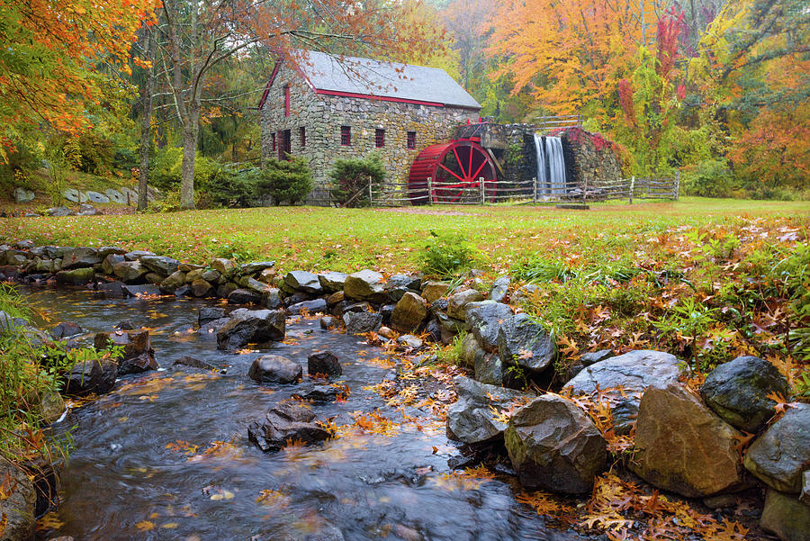 Autumn at the Grist Mill Photograph by Kristen Wilkinson