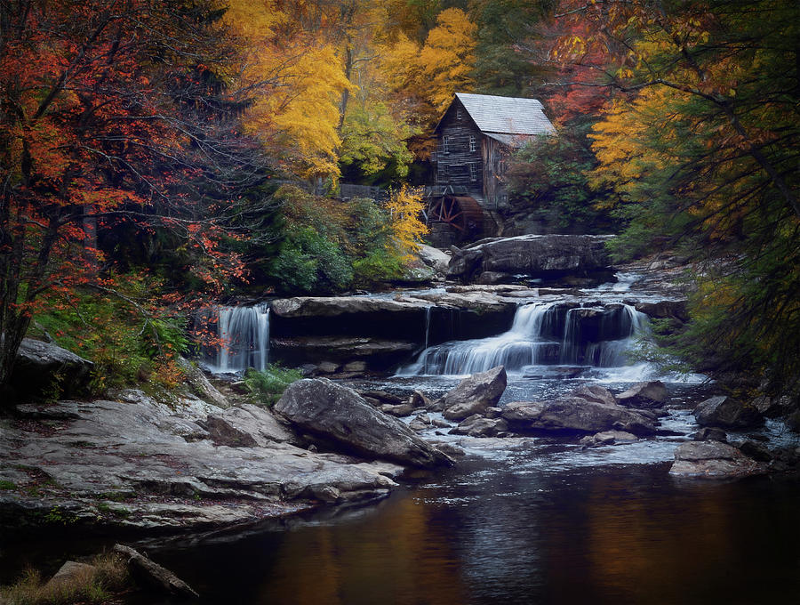 Autumn at the Mill Photograph by Jaki Miller