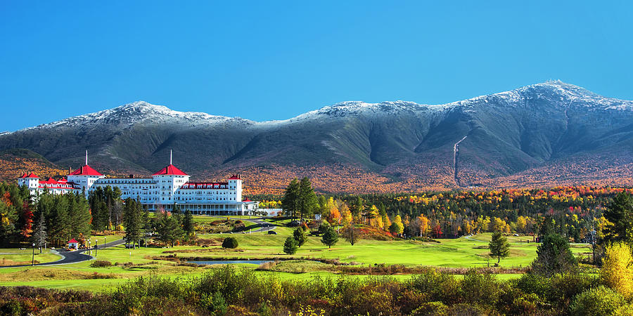 Autumn at the Mount Washington Crop Photograph by White Mountain Images