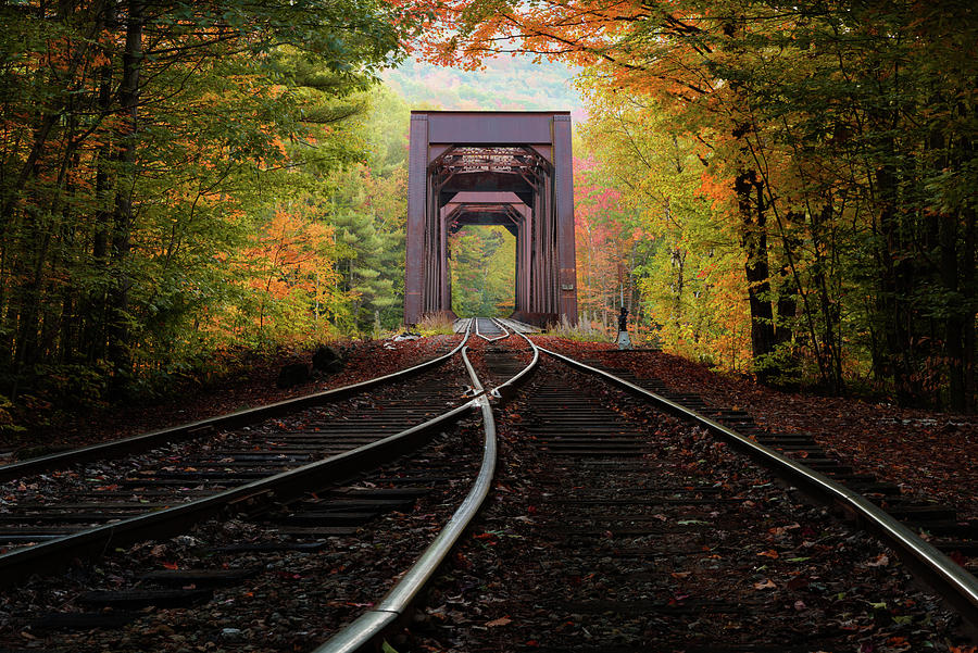 Autumn at the Old Trestle Photograph by Kristen Wilkinson