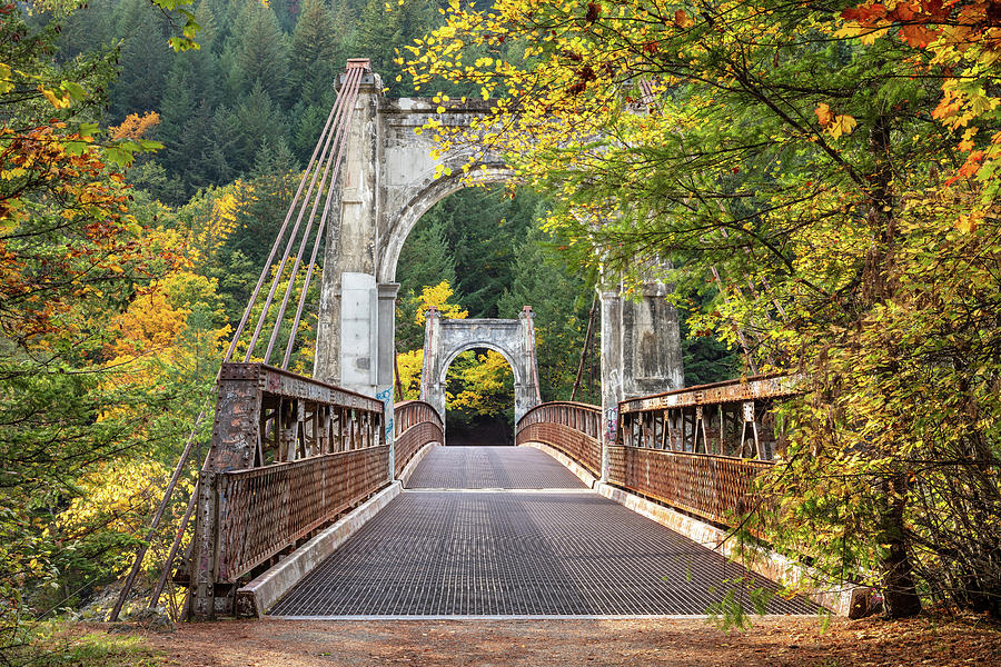 Autumn at the very scenic Alexandra Bridge Photograph by Pierre Leclerc Photography