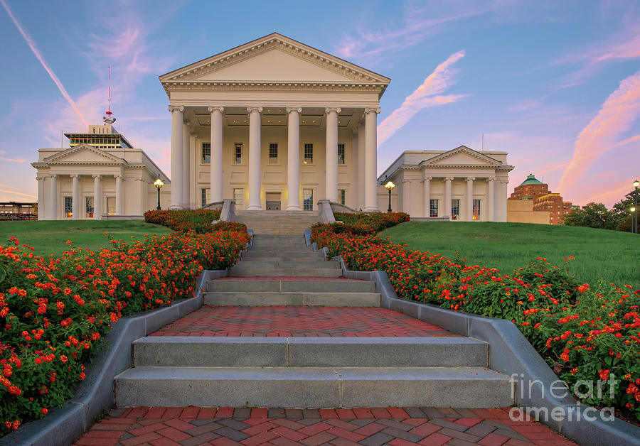 Autumn at The Virginia State Capitol Photograph by Ava Reaves