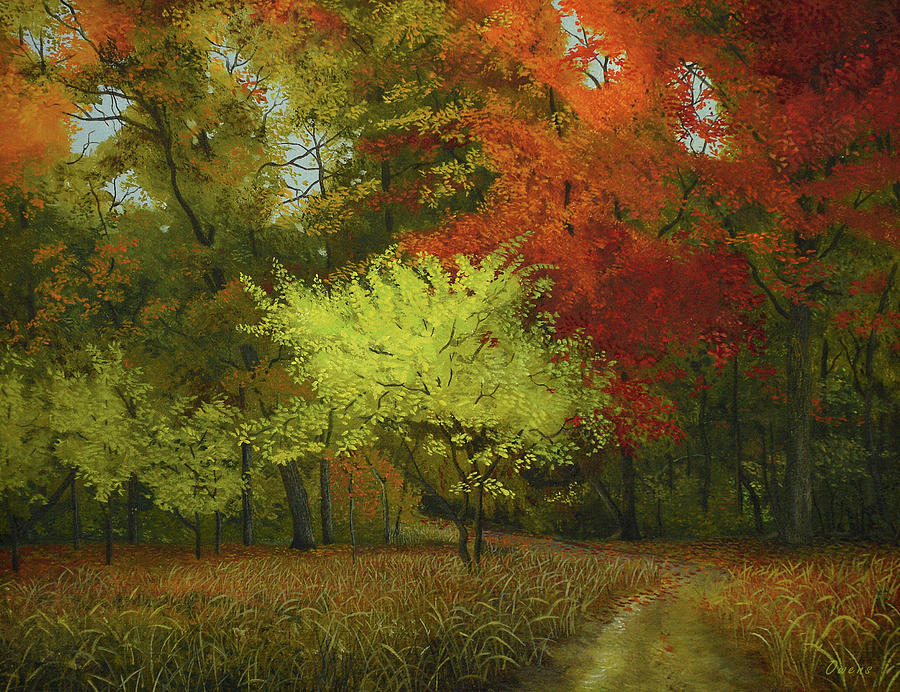 Autumn at Wildwoods Painting by Charles Owens