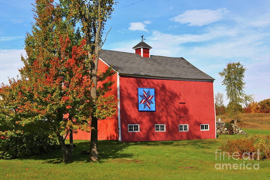 Autumn Barn Photograph by Marty Fancy