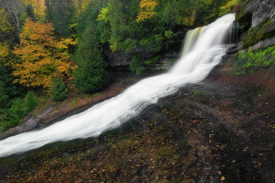 Autumn beauty at Laughing Whitefish Falls in Michigan's Upper Peninsula ...