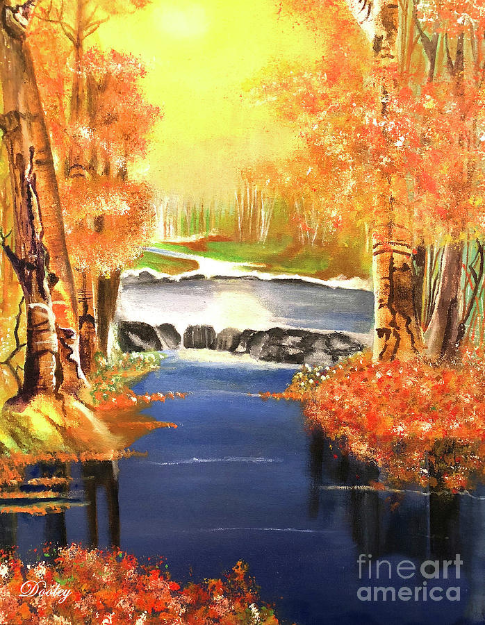 Autumn Bliss Painting by Fine Art By Edie