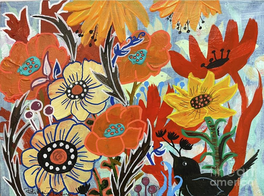 Autumn Blossoms  Painting by Robin Pedrero