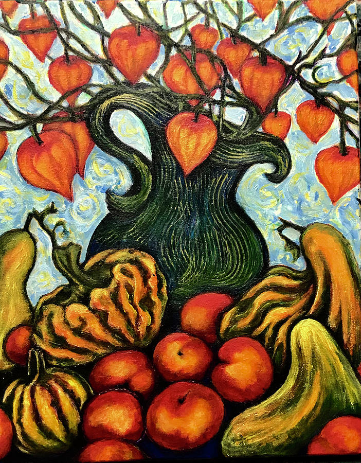 Autumn Bounty Painting by Rae Chichilnitsky