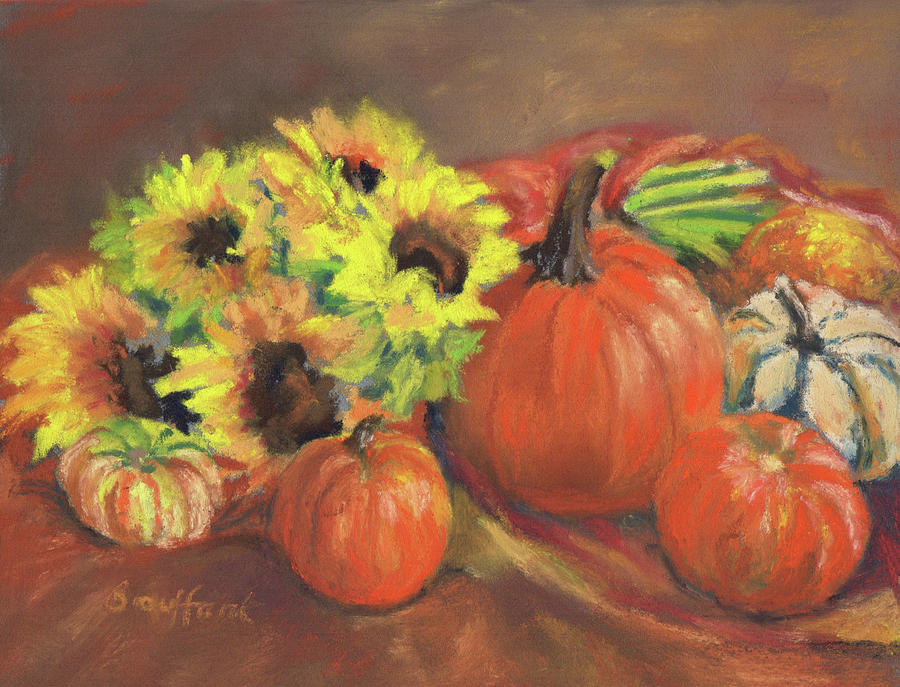 Autumn Bounty Pastel by Vikki Bouffard