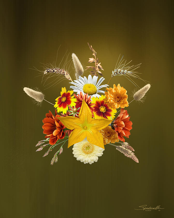 Autumn Bouquet Digital Art by M Spadecaller