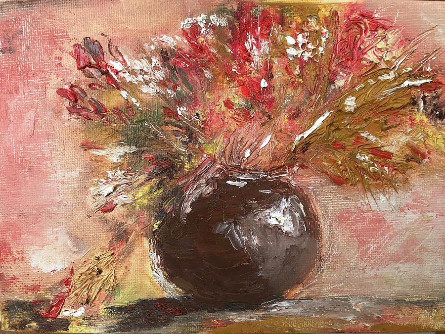 Autumn bouquet Painting by Tetiana Bielkina