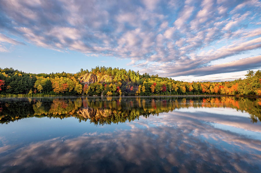 Autumn Brilliance, Stonehouse Pond Photograph by Jeff Sinon