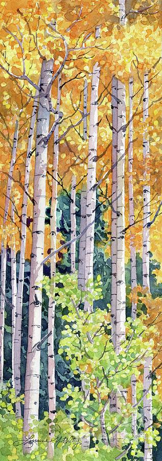 Fall Painting - Autumn Burns Bright by Lorraine Watry
