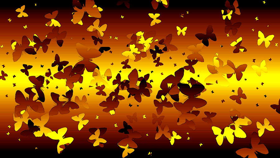 Autumn butterflies Mixed Media by David Lee Thompson