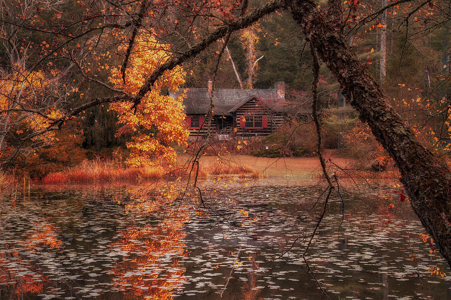 Autumn Cabin Photograph