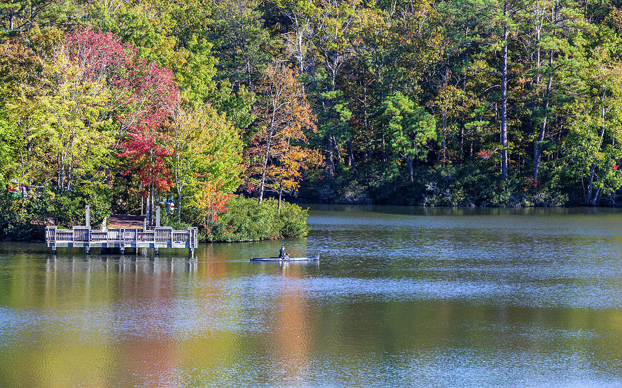 Autumn Canoe at the Park Photograph by Rachel Morrison