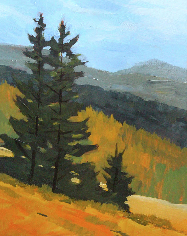Autumn Cascades Painting by Nancy Merkle