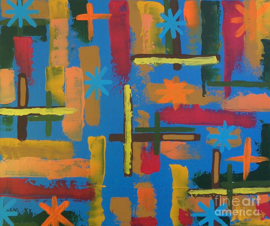 Autumn Chaos 2 Painting by Kelly L Miller