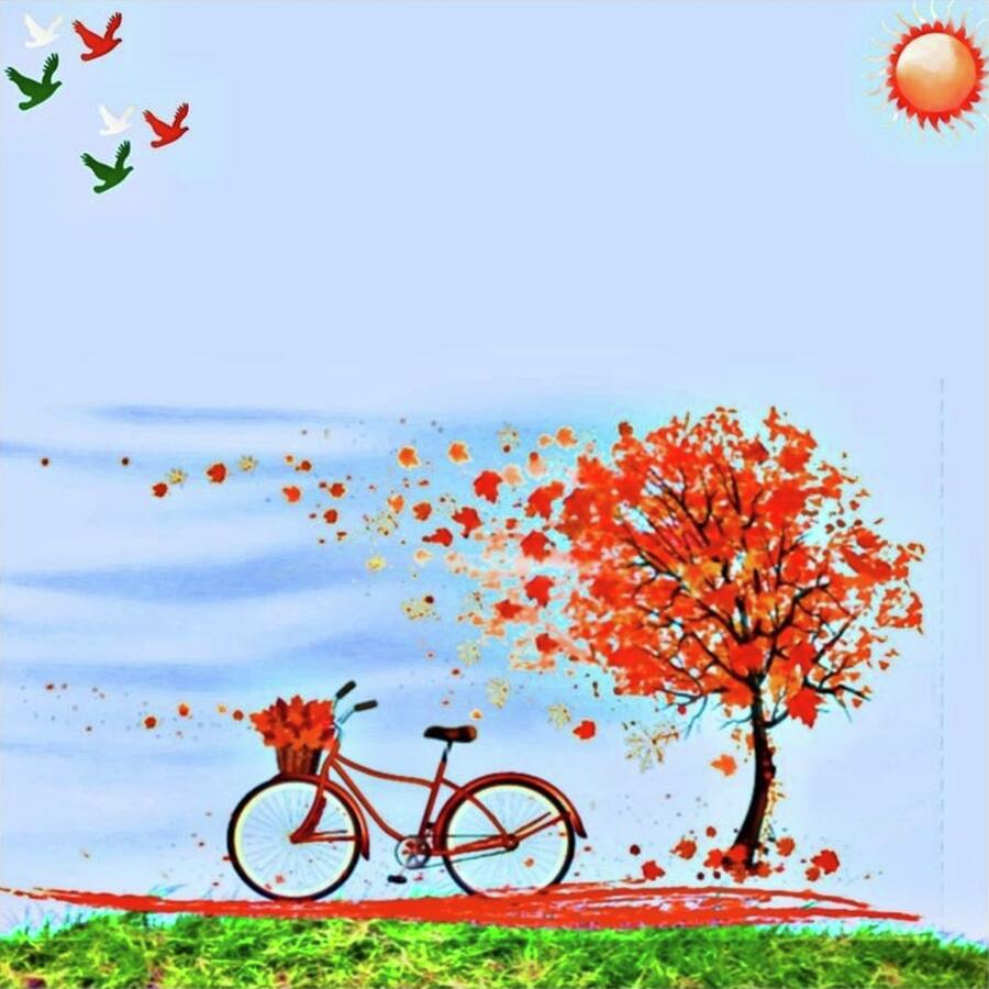 Autumn Day Digital Art by Cherry Vercher Autumn Day Digital Art by Cherry Vercher