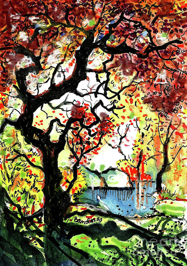 Autumn Clearing Painting by Terry Banderas