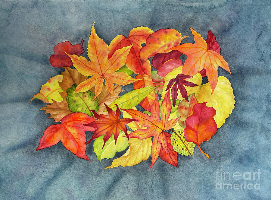 Autumn Collection Painting by Lucy Arnold