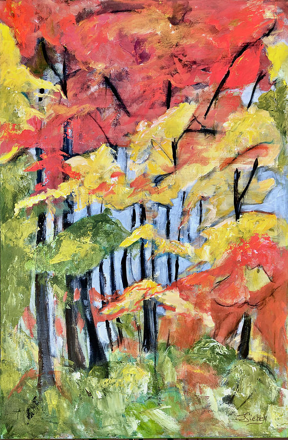 Autumn Color Painting by Sharon Sieben