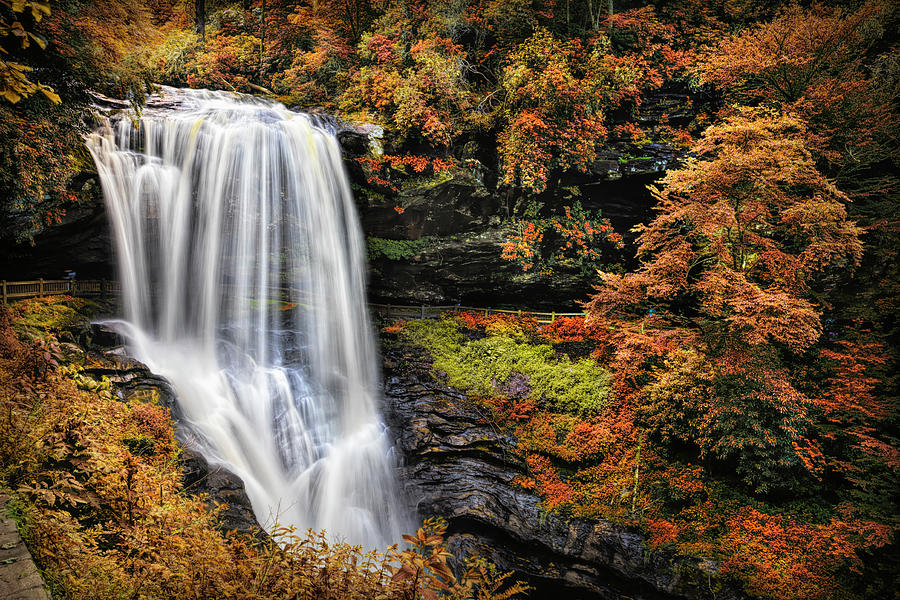 Autumn Colors at Dry Falls Photograph by Debra and Dave Vanderlaan