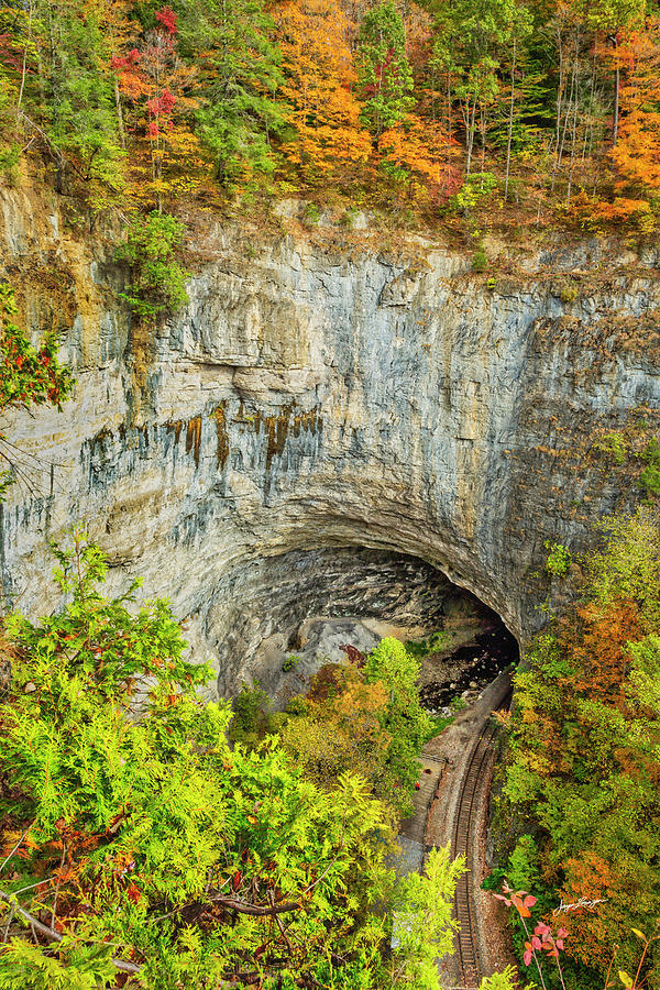 Autumn Colors At Natural Tunnel Photograph by Jurgen Lorenzen