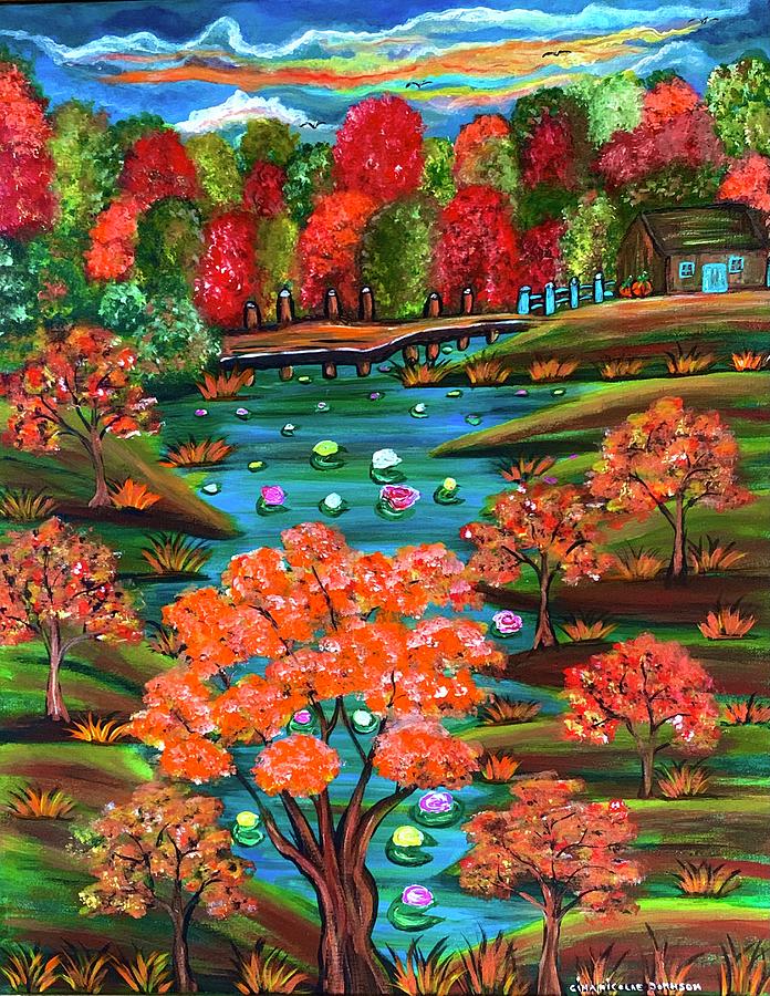 Autumn colors Painting by Gina Nicolae Johnson